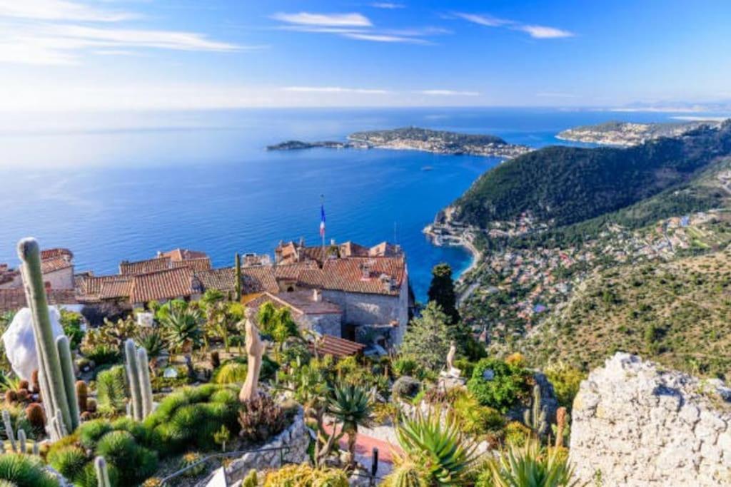 Studio Au Calme, Avec Terrasse Et Parking A Eze Village Exterior photo